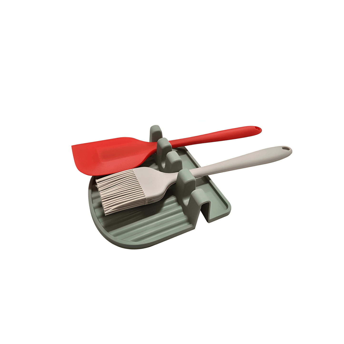 Heat-Resistant BPA-Free Silicone Utensil Rest.