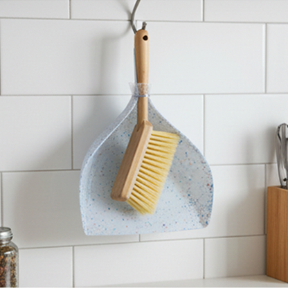 Bamboo Dustpan Brush Set
