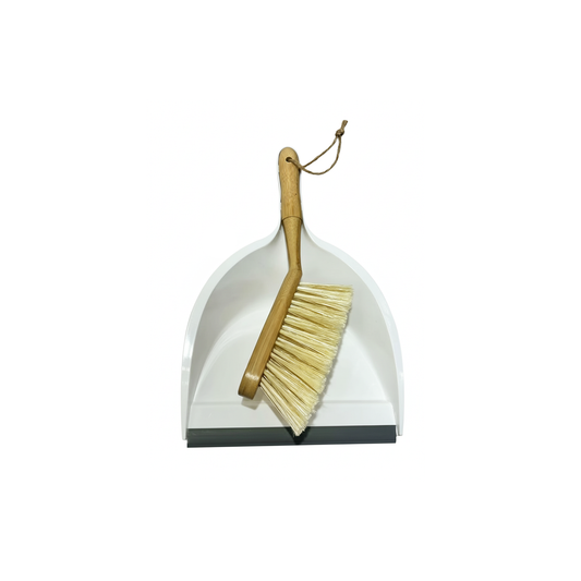 Dustpan and Broom Set with Wooden Handle – Practical and Quick Cleaning
