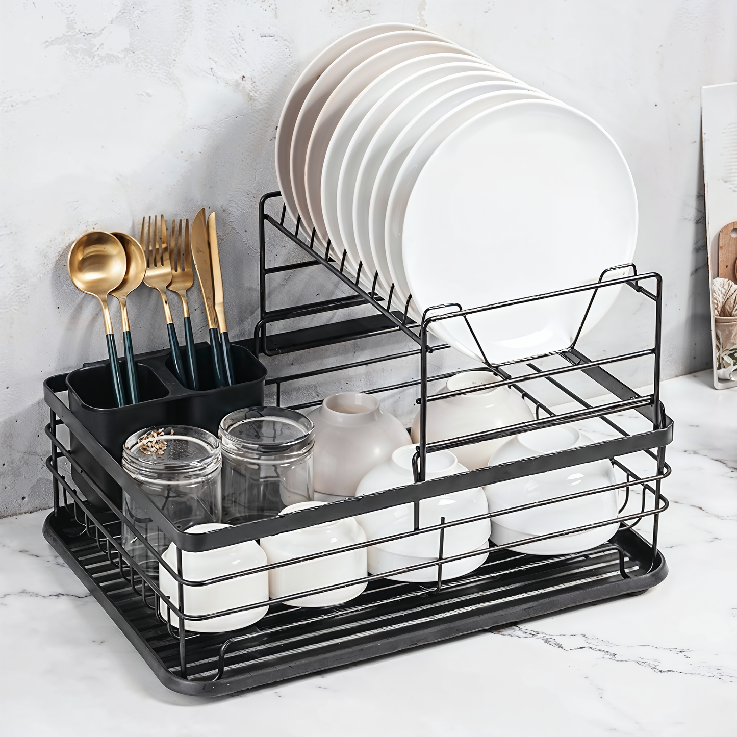 Tier dish drying rack