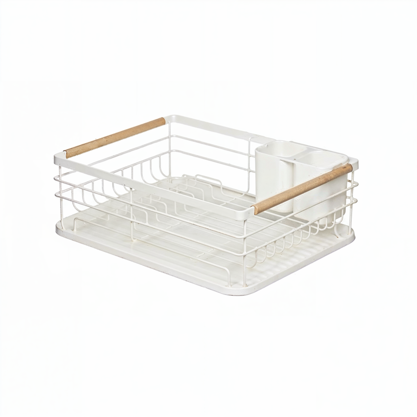 Modern white dish drying rack