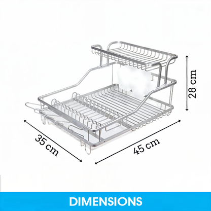 Aluminum dish drying rack