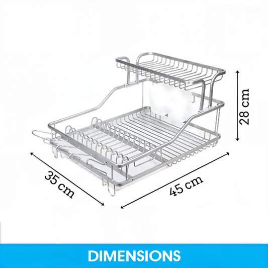 Aluminum dish drying rack