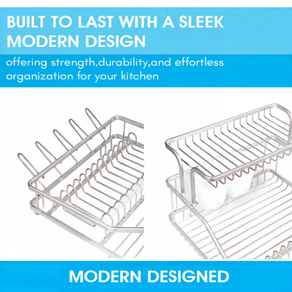 Aluminum dish drying rack