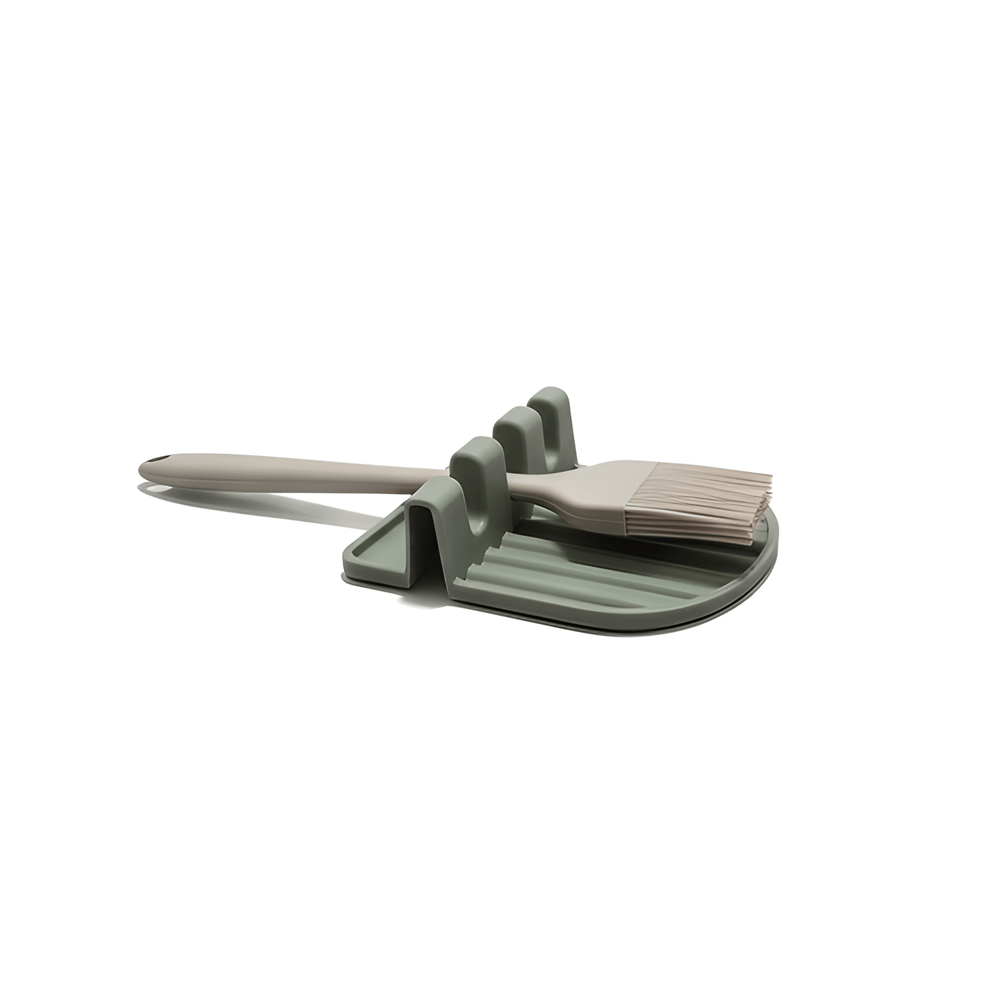 Heat-Resistant BPA-Free Silicone Utensil Rest.