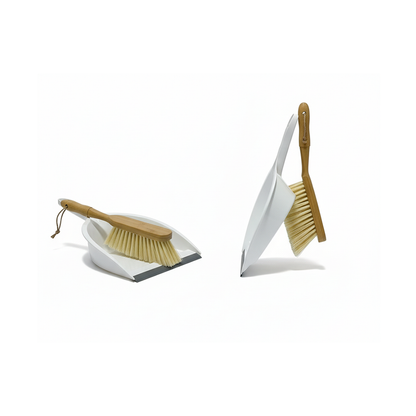 Dustpan and Broom Set with Wooden Handle – Practical and Quick Cleaning