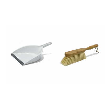 Dustpan and Broom Set with Wooden Handle – Practical and Quick Cleaning