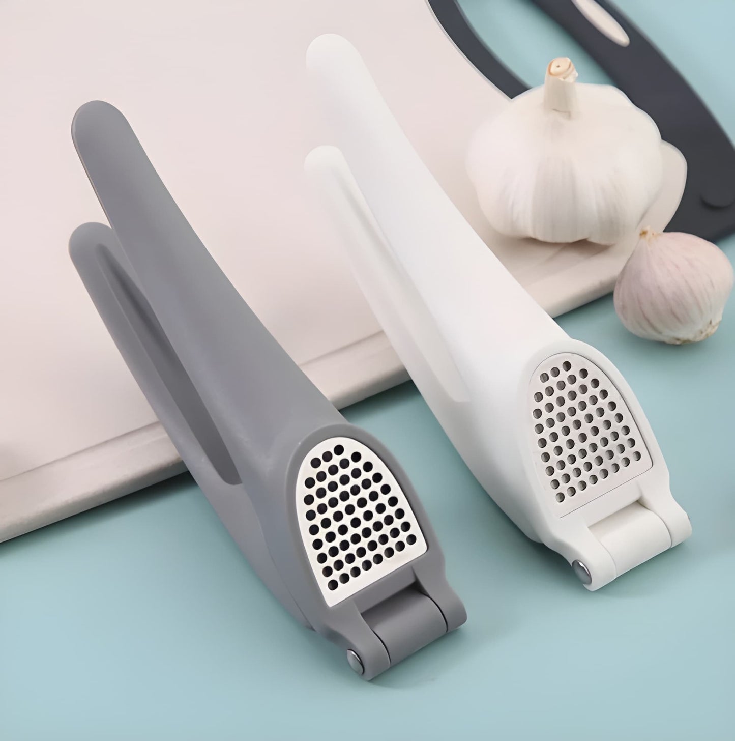 Garlic Press Mincer Stainless Steel Ginger Crusher