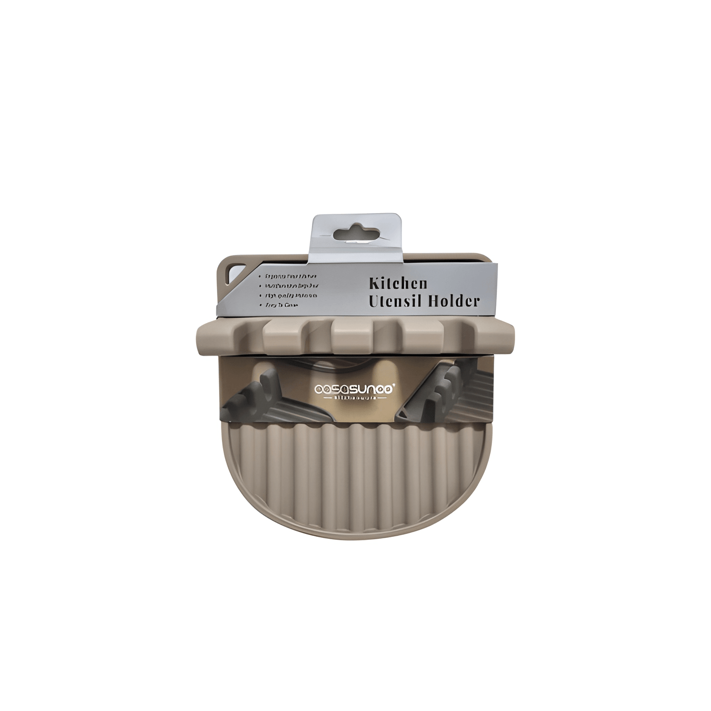 Heat-Resistant BPA-Free Silicone Utensil Rest.